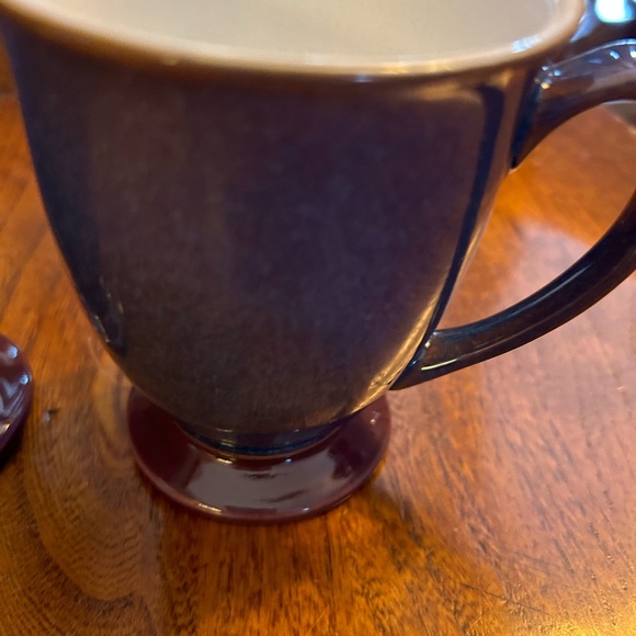 Denby England Storm Plum Set/2 Footed Mugs - Picture 11 of 12